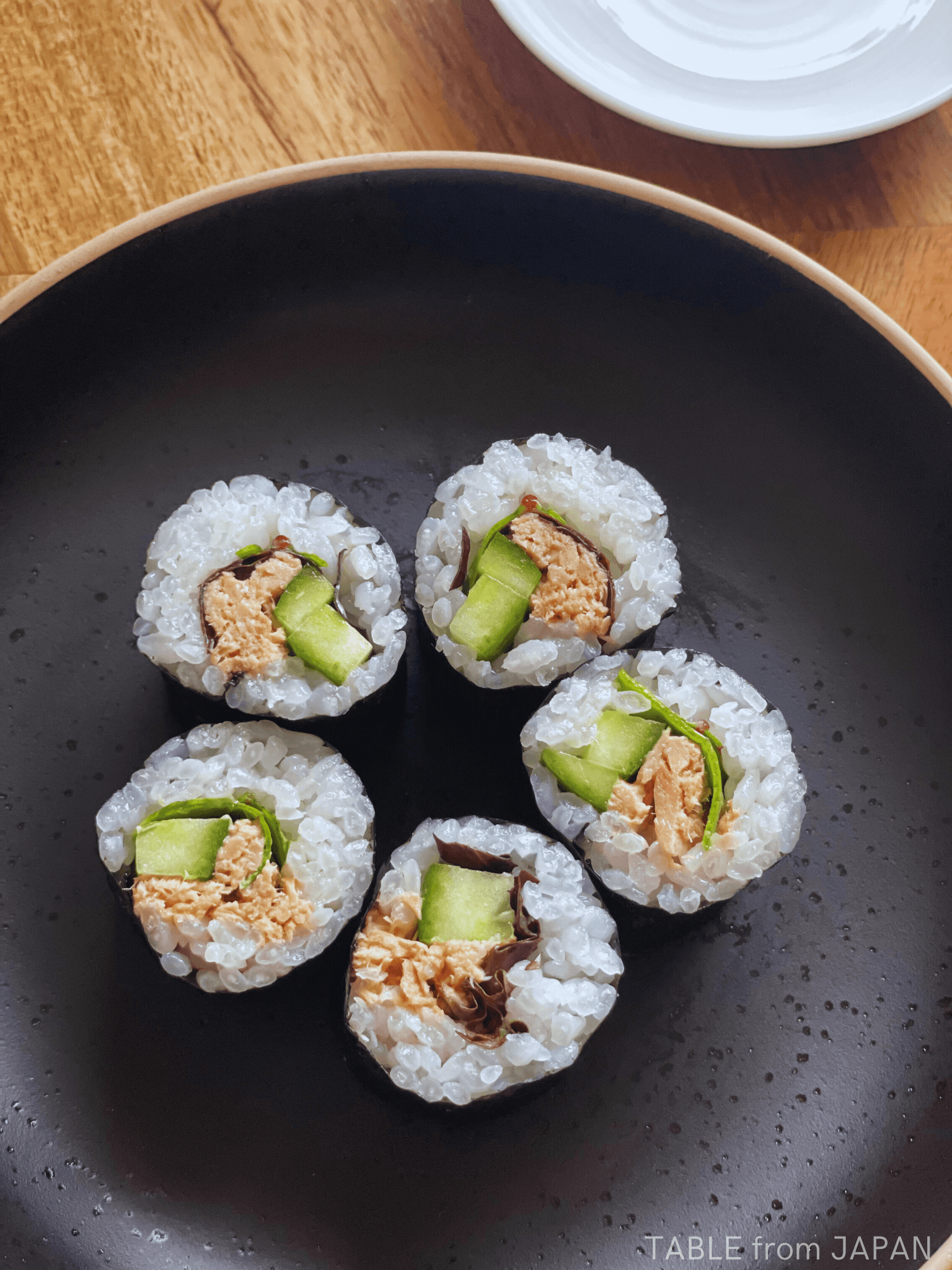 Tuna Mayo and Cucumber Salad Sushi Roll