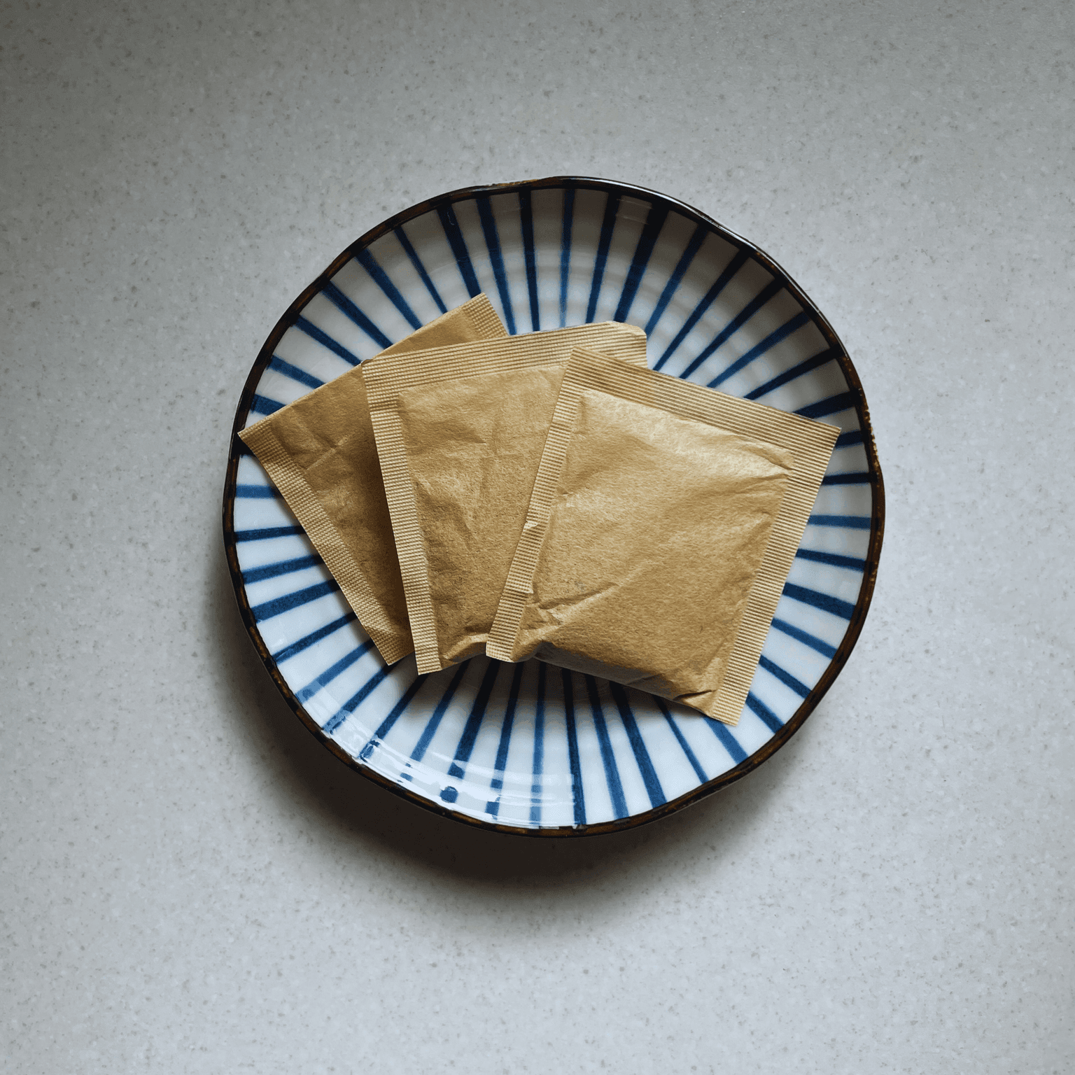 Dashi pack used for Japanese home cooking