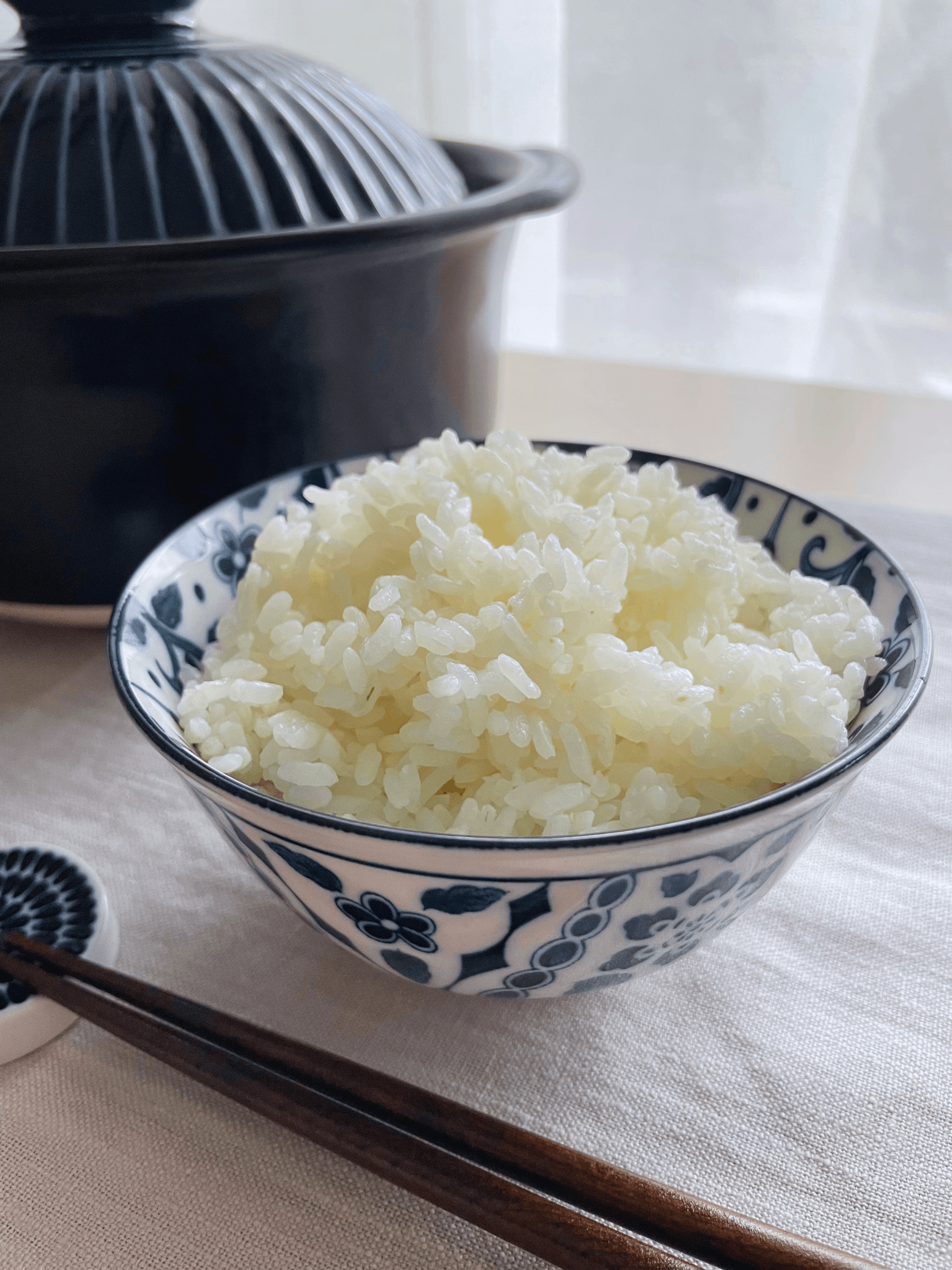 A bowl of freshly cooked Japanese rice