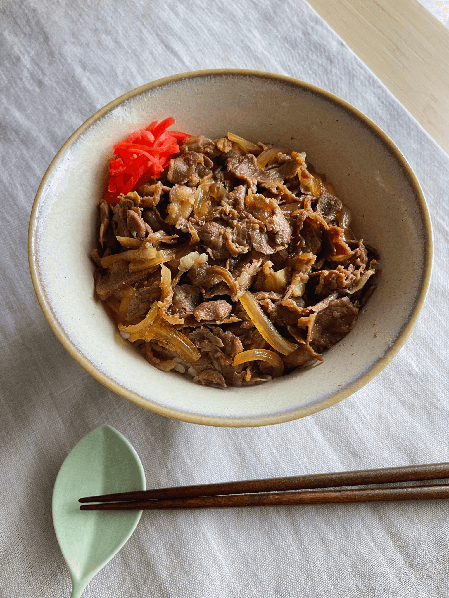 Gyudon Recipe - Japanese Beef and Onion Rice Bowl