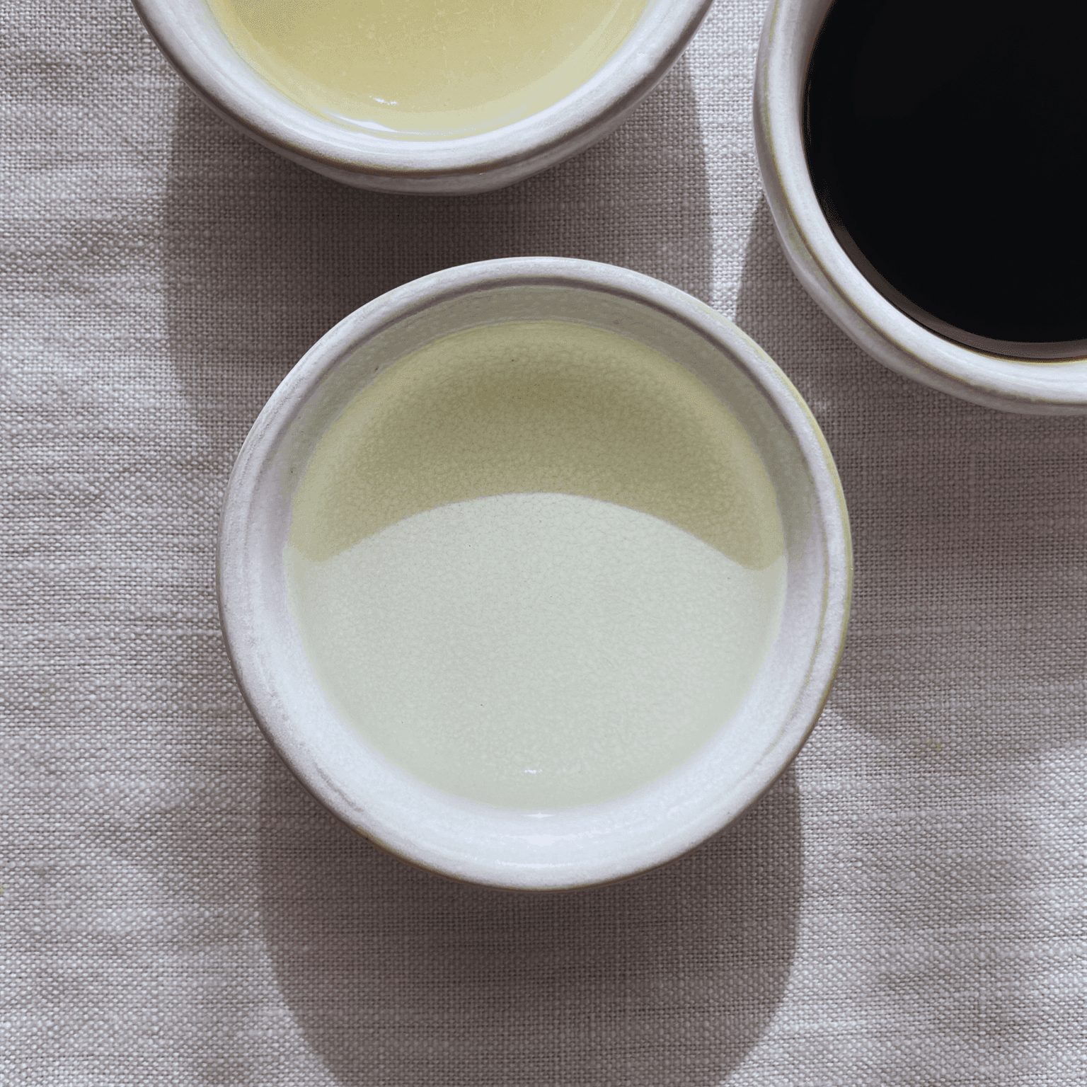 Japanese cooking sake in small bowls