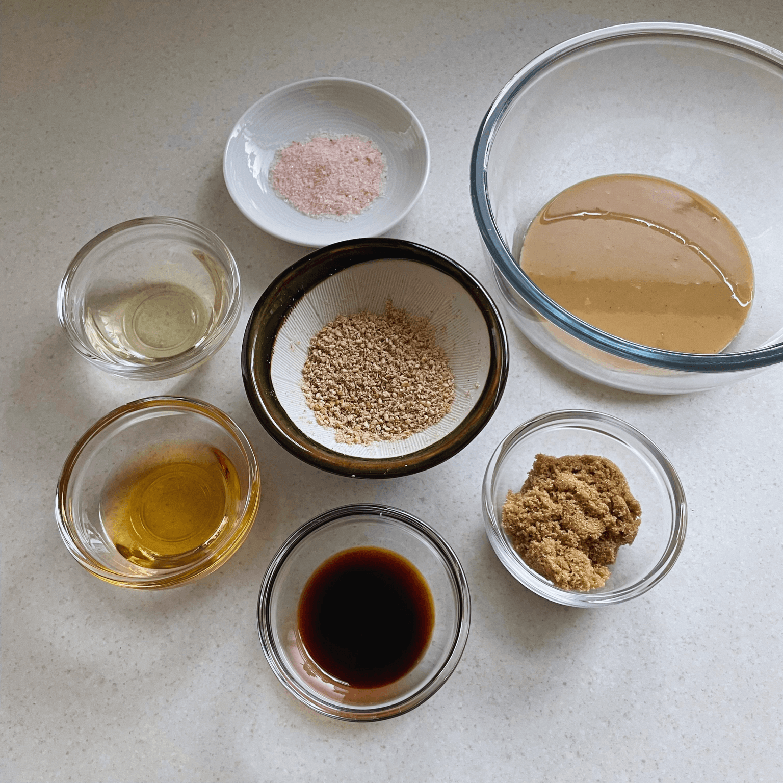 Ingredients for Japanese sesame dressing